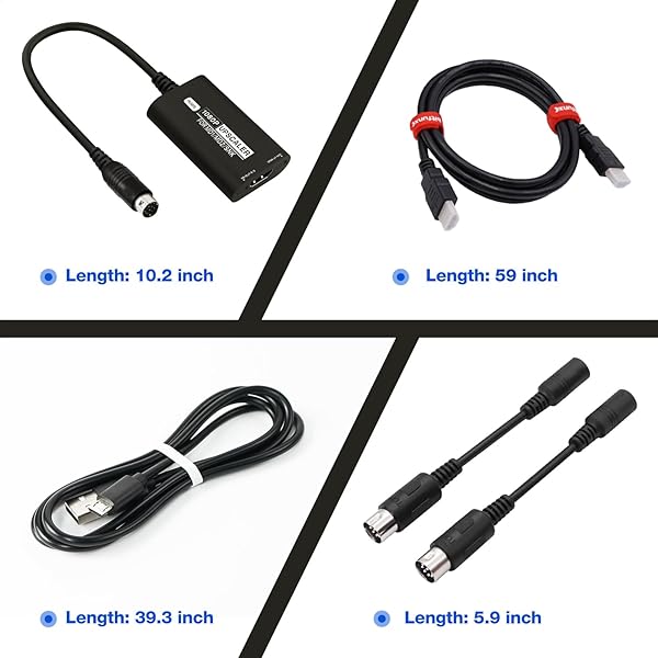BITFUNX BITFUNX HDMI Adapter for Sega Genesis Megadrive SNK 1080P Upscaler with 16:9 4:3 Switch Plug and Play No Lag Video Game Adapter - View 6 of 11