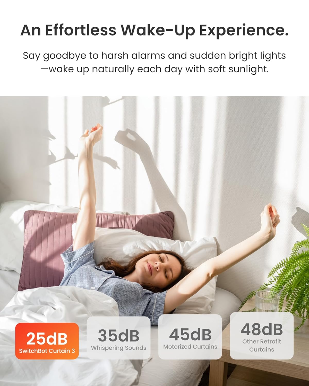 SwitchBot SwitchBot Curtain 3 Automatic Curtain Opener (Bluetooth Remote Control Smart Curtain With Mobile Application/Timer, Upgraded High-Performance Motor, Compatible With Alexa & Google Home) - View 6 of 9