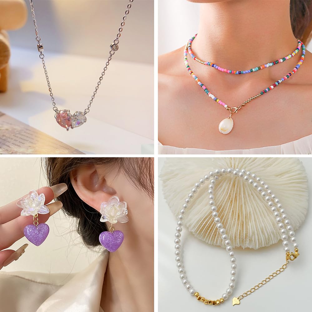 DIYDEC DIYDEC Jump Rings Jewelry Making Kit 2143pcs with Open Jump Rings Lobster Clasps Pliers Tweezers for Necklace Bracelet Repair - View 4 of 6