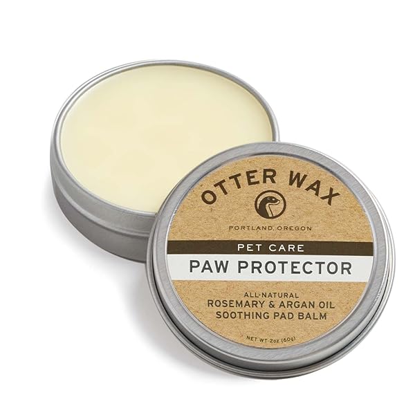 Otter Wax Otter Wax Paw Protector All Natural Rosemary Argan Oil Moisture Balm for Healing Pet Pads and Noses