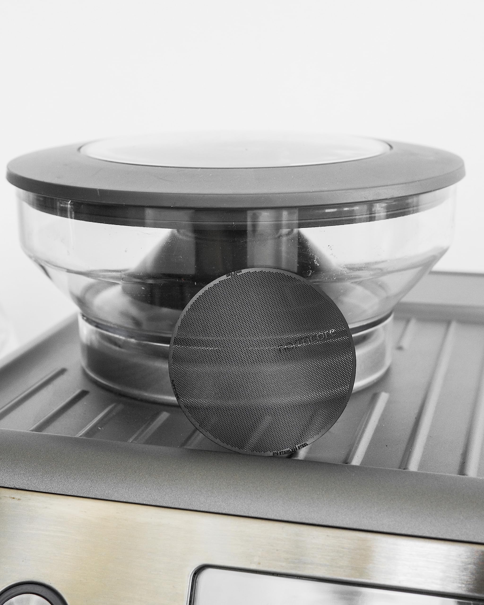 Normcore Normcore 53.3mm Ultra Slim Puck Screen and Metal Coffee Filter for 54mm Portafilter 200 Micron Laser Etched Stainless Steel - View 4 of 5