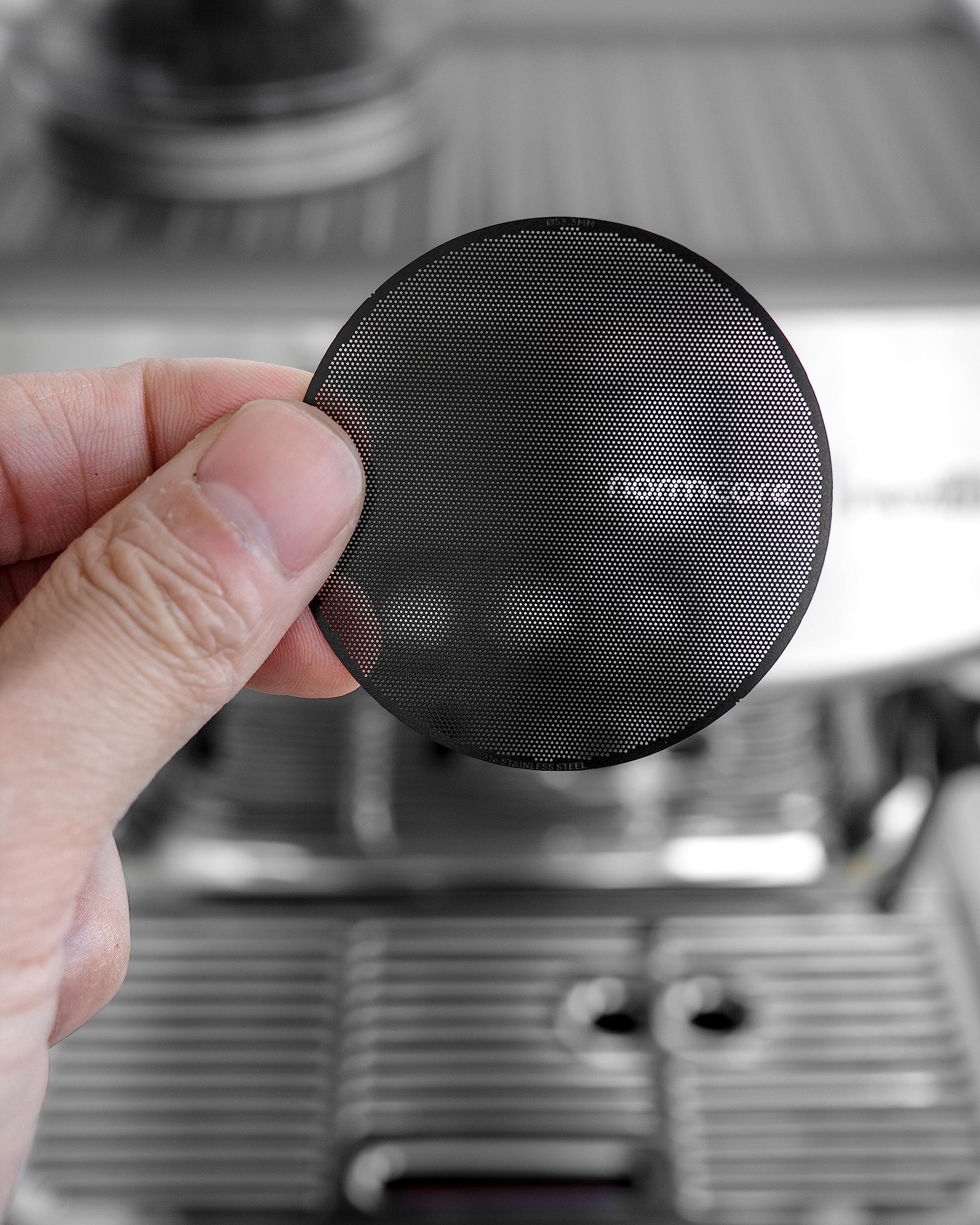 Normcore Normcore 53.3mm Ultra Slim Puck Screen and Metal Coffee Filter for 54mm Portafilter 200 Micron Laser Etched Stainless Steel - View 5 of 5
