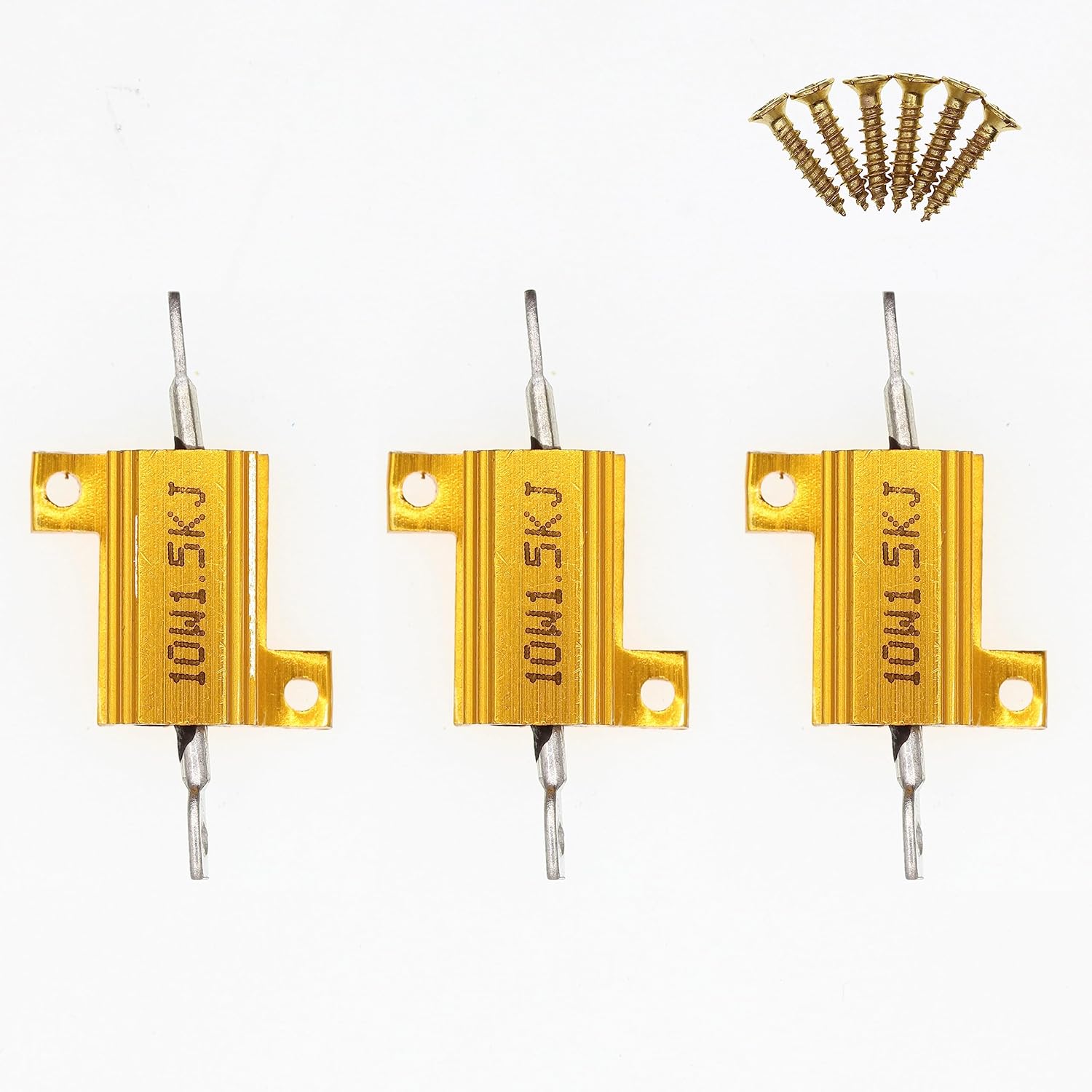HUABAN 100W 680 Ohm High Power Aluminum Housed WireWound Resistor 2 Pieces with Screws - View 9 of 9