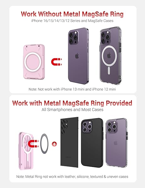 PROfezzion PROfezzion 2-in-1 MagSafe Wallet Stand: RFID Blocking Card Holder for iPhone 16, 15, 14, 13 Pro Max & Plus - View 9 of 9