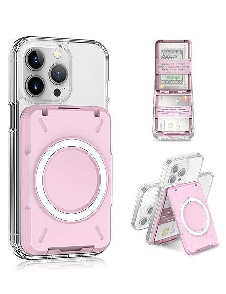 PROfezzion PROfezzion 2-in-1 MagSafe Wallet Stand: RFID Blocking Card Holder for iPhone 16, 15, 14, 13 Pro Max & Plus - View 2 of 9