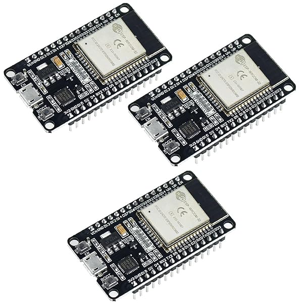 Hosyond Buy Hosyond 3Pack ESP32 Development Board - WiFi & Bluetooth Microcontroller for Arduino | CP2102 Dual Core 2.4GHz - View 2 of 9