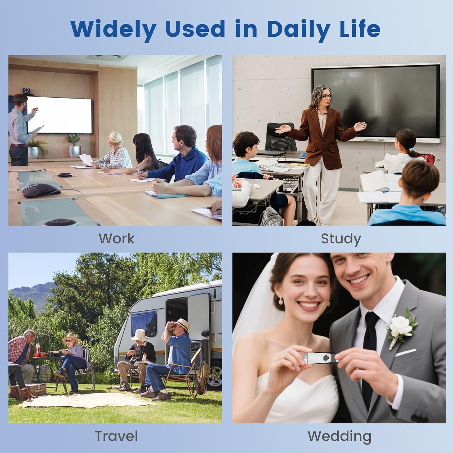 Wooolken Wooolken 128MB Flash Drives 100 Pack USB 2.0 Thumb Drives with Lanyards for Weddings Office School Data Storage Backup - View 7 of 9