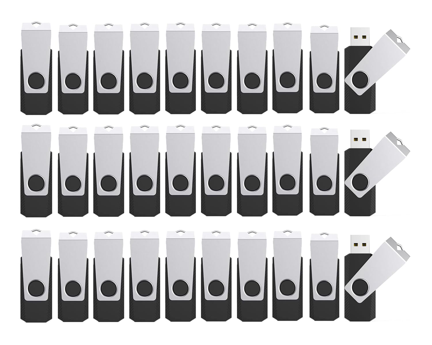 Wooolken Wooolken 128MB Flash Drives 100 Pack USB 2.0 Thumb Drives with Lanyards for Weddings Office School Data Storage Backup