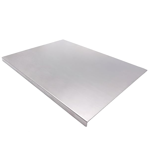 BILLAMB BILLAMB Large Stainless Steel Cutting Boards for Kitchen Ideal for Meat Fruits Vegetables and Baking 50 x 40cm