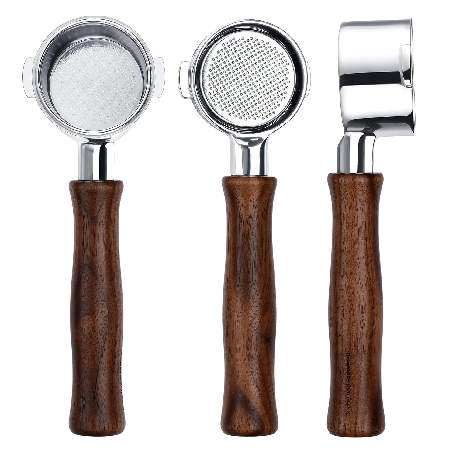 Normcore Normcore 54mm Bottomless Portafilter for Breville Sage Barista Express with 18g Filter Basket and Anodized Aluminum Handle in White - View 9 of 9