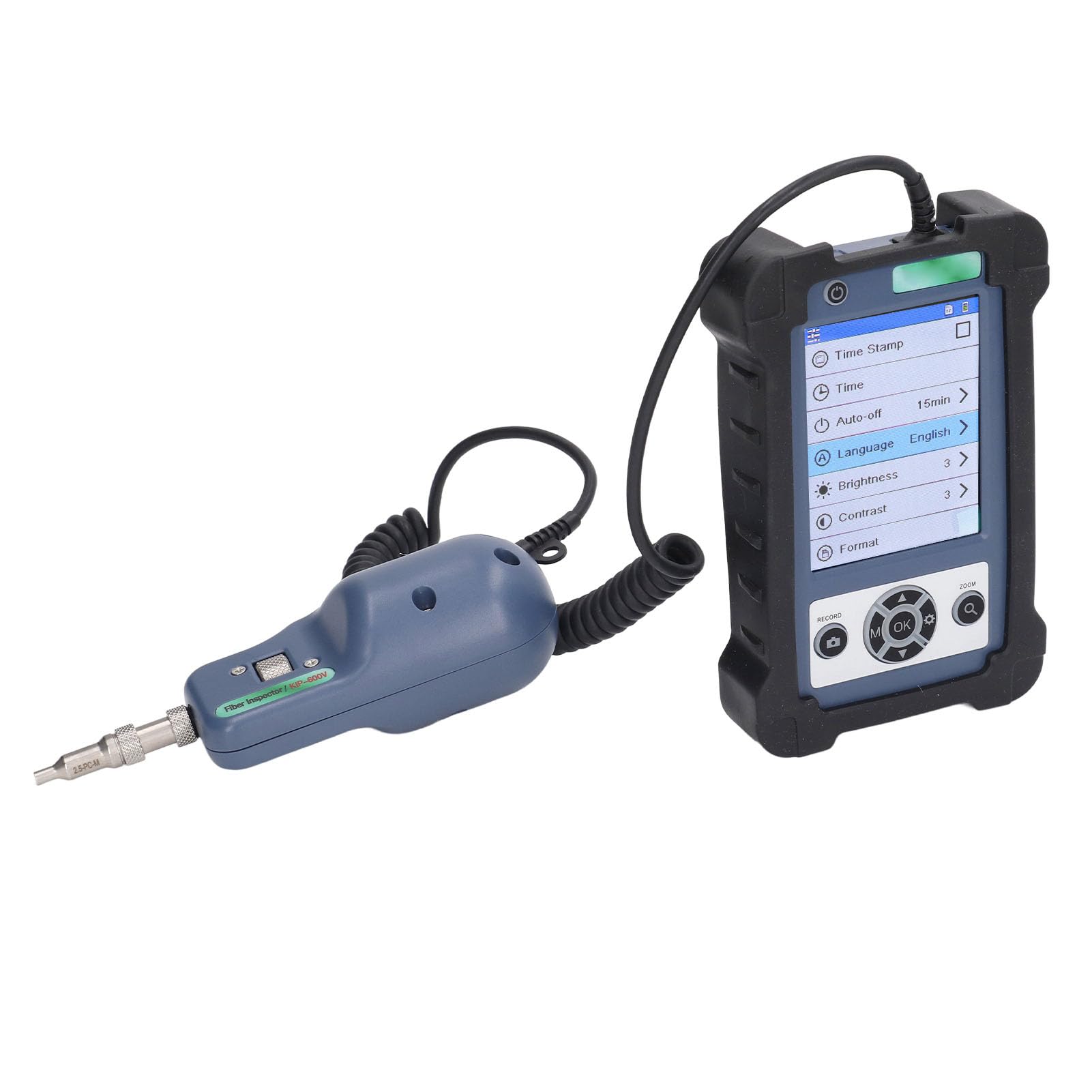 Marhynchus Marhynchus Handheld Fiber Microscope 400X Magnification Optical Fiber End Face Inspection Probe with 3.5in LCD Display - View 4 of 9