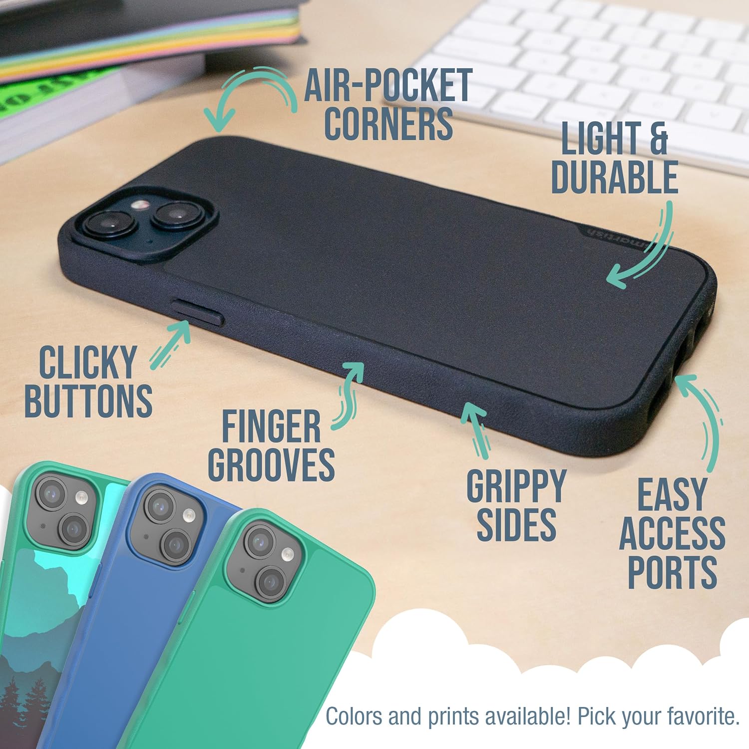 Smartish Smartish iPhone 15 Plus Magnetic Case Lightweight Protective Slim Grip Cover Compatible with MagSafe Clearly Clear - View 6 of 9