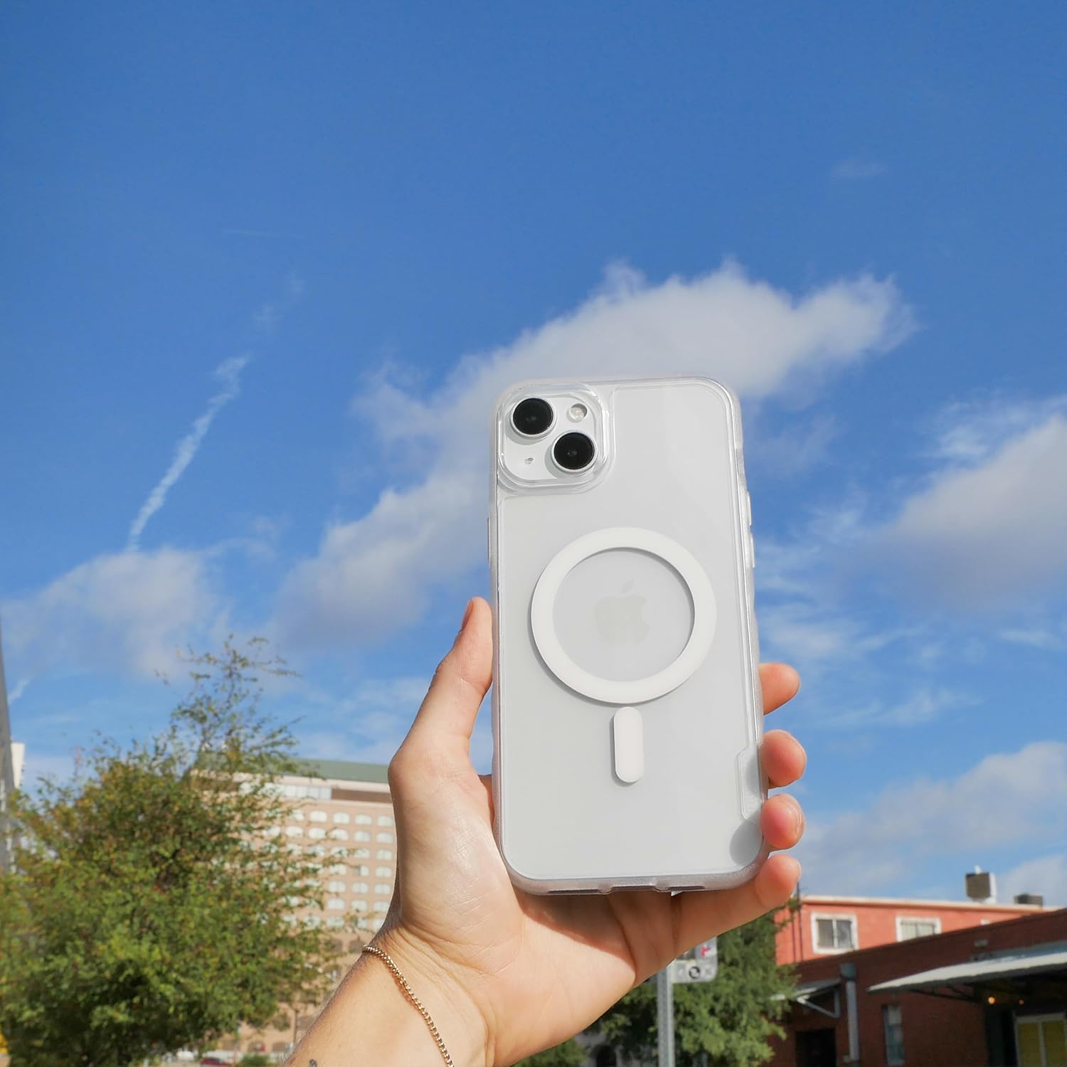 Smartish Smartish iPhone 15 Plus Magnetic Case Lightweight Protective Slim Grip Cover Compatible with MagSafe Clearly Clear - View 9 of 9