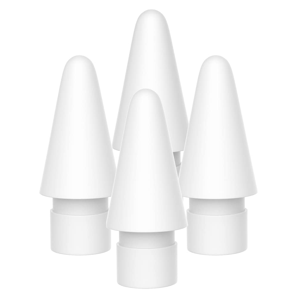 Apple Pencil 2 Replacement Tips - Compatible iPencil Nibs for iPad Pro 1st & 2nd Gen - 2 Pack White