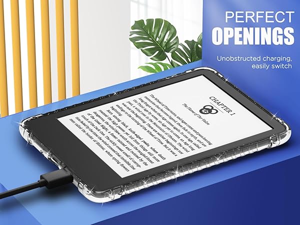 MoKo "MoKo 6" Kindle Case (11th Gen 2022) - Ultra Clear TPU Bumper Cover with Glitter | Flexible & Stylish Protection" - View 9 of 9