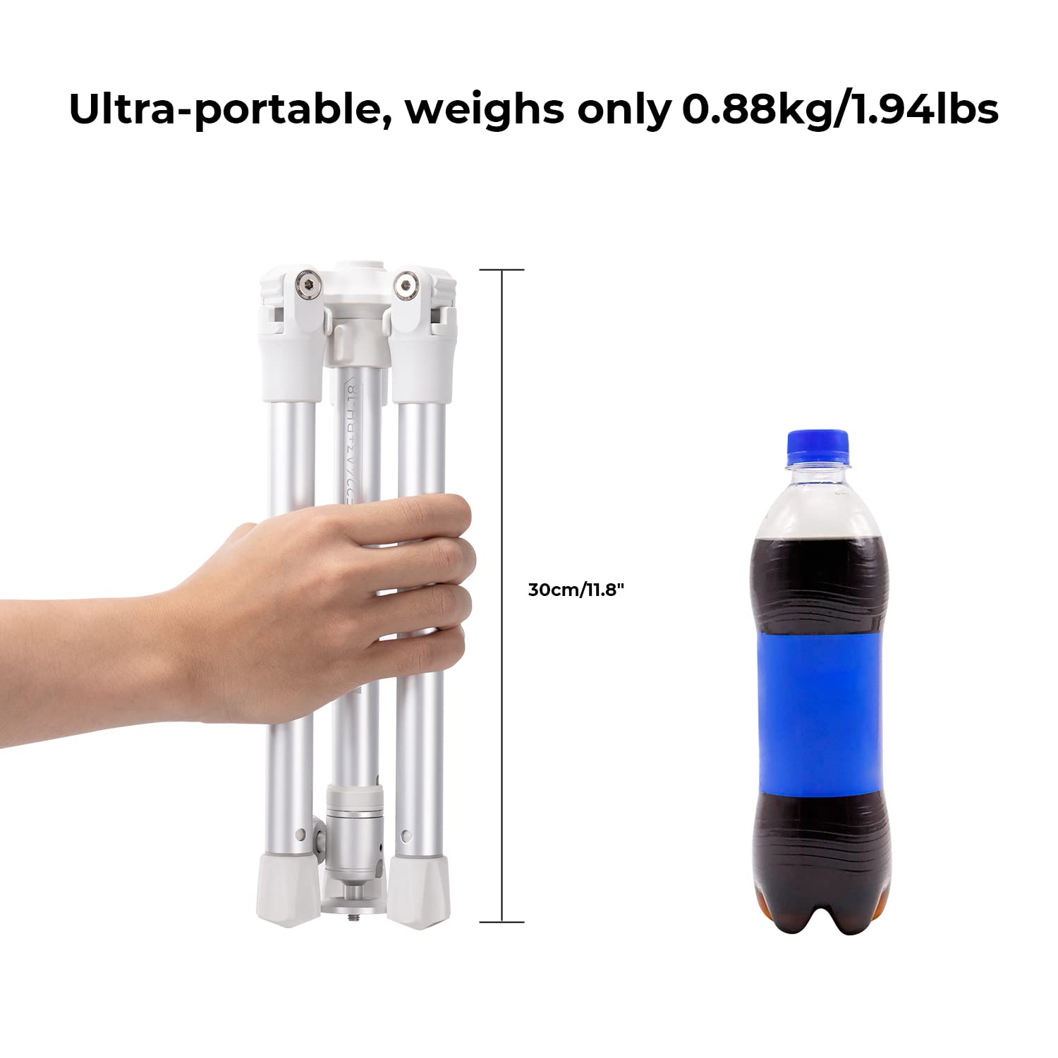 K&F CONCEPT KF Concept 67 Inch Lightweight Portable Tripod and Selfie Stick with Phone Holder and Remote for DSLR and Smartphones - View 5 of 6