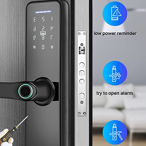 Yctze Yctze Smart Door Lock Electronic Fingerprint Password Keyless Entry Home Security System - View 3 of 9