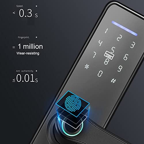 Yctze Yctze Smart Door Lock Electronic Fingerprint Password Keyless Entry Home Security System - View 5 of 9