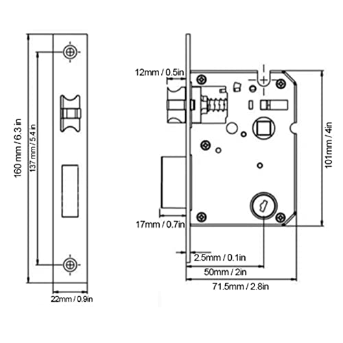 Yctze Yctze Smart Door Lock Electronic Fingerprint Password Keyless Entry Home Security System - View 8 of 9