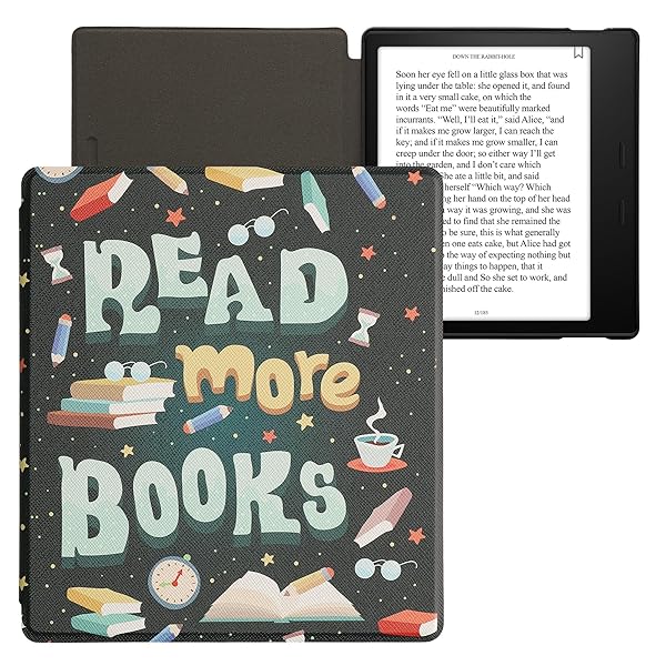 kwmobile kwmobile Kindle Oasis 10th Gen Case - Stylish eReader Cover in Blue, Yellow & Green for Enhanced Reading Experience - View 10 of 10