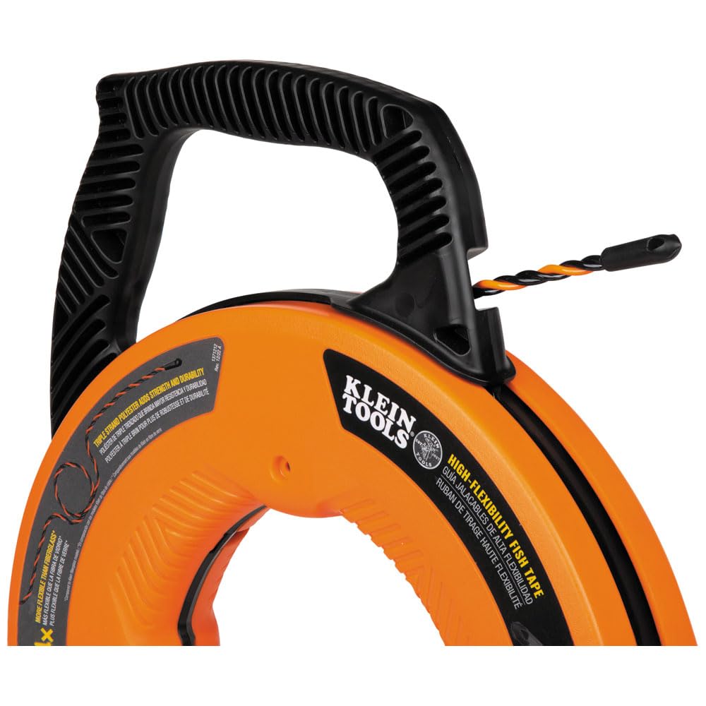 KLEIN TOOLS Klein Tools 50375 75 Foot Fish Tape Hi Flex Polyester Electrical Wire Pulling Solution for Flexibility and Strength - View 6 of 8