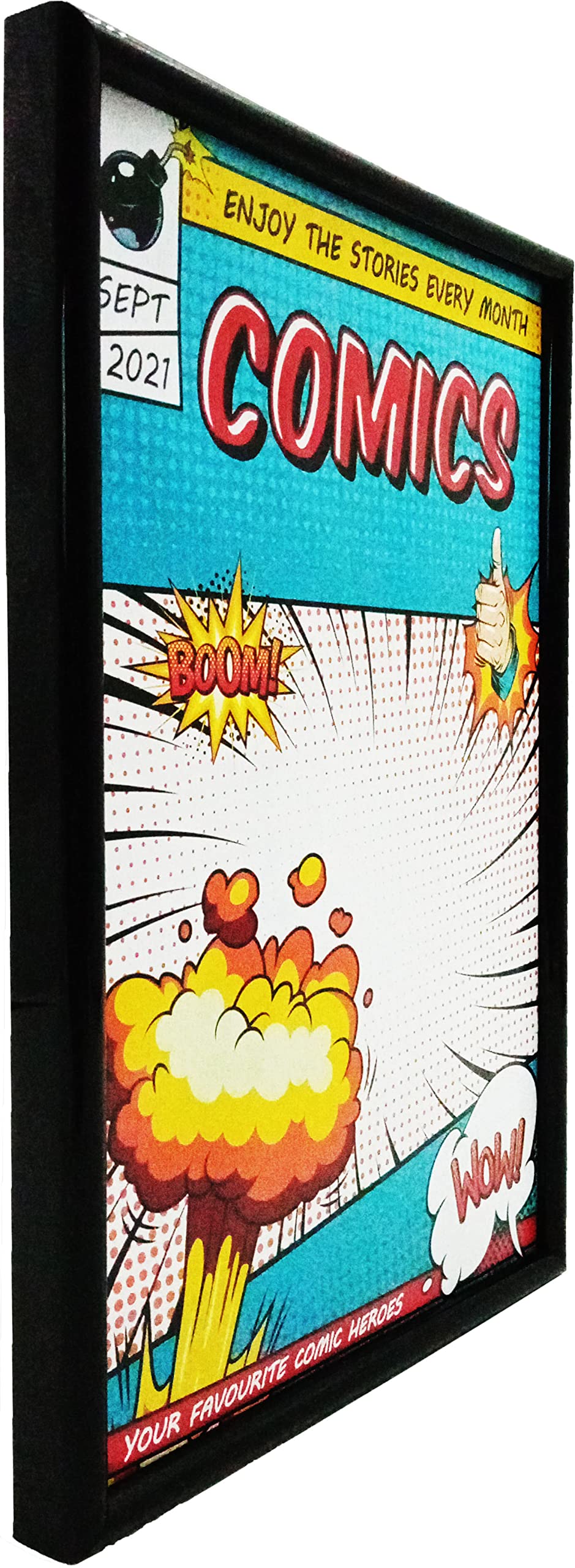 MEMORY KEEPER Memory Keeper Comic Book Frame 8 Pack with UV Protection for Current Comics Wall or Tabletop Display Black - View 2 of 5