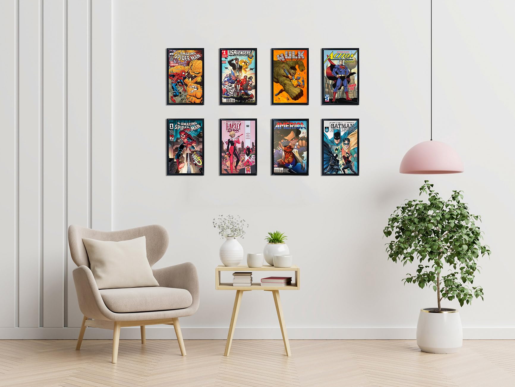 MEMORY KEEPER Memory Keeper Comic Book Frame 8 Pack with UV Protection for Current Comics Wall or Tabletop Display Black - View 5 of 5