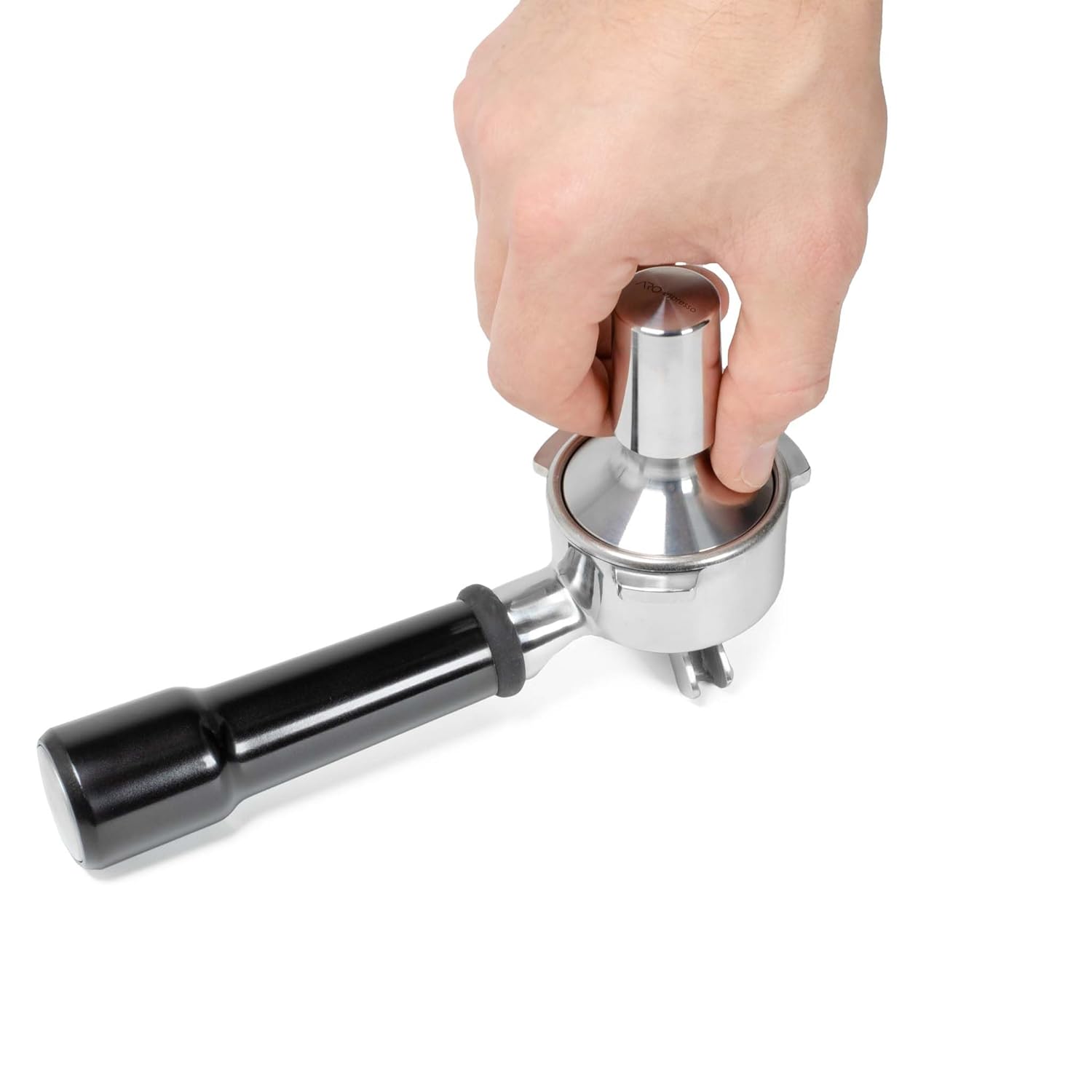 FusedLine ARO Espresso 53.3mm Tamper Premium Stainless Steel Compatible with Breville Sage Barista Magnetic Mount - View 5 of 5