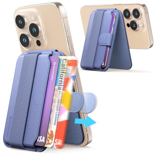 Sinjimoru Sinjimoru Magnetic Wallet for iPhone - Adjustable Stand, MagSafe Compatible, Lavender Color - View 2 of 9