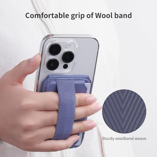 Sinjimoru Sinjimoru Magnetic Wallet for iPhone: Adjustable Stand & M-Pull Tab, Compatible with MagSafe - Black - View 6 of 9