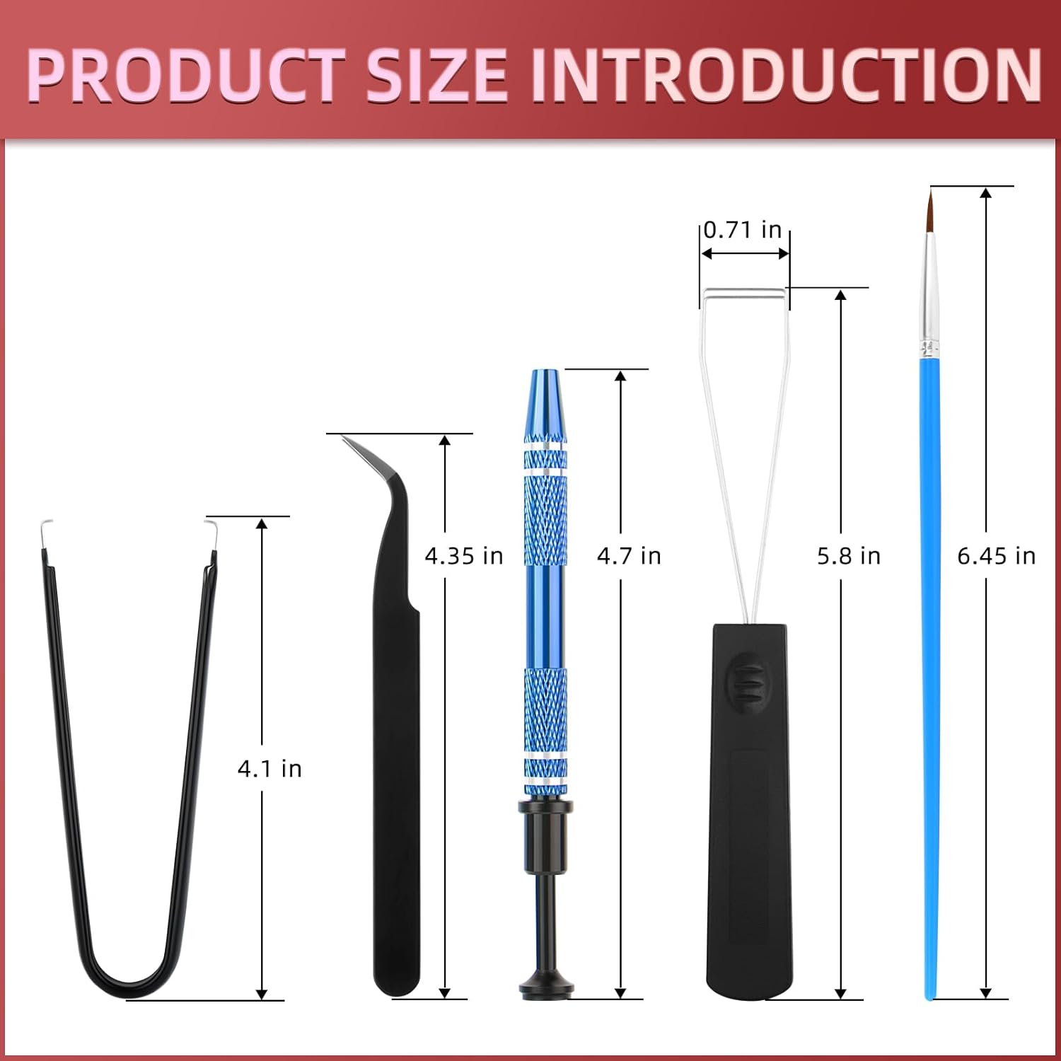 YIMAGUJRX YIMAGUJRX RUNJRX Keyboard Lube Kit 0.53oz for Mechanical Keyboards with Removal Tool Keycap Puller Switch Puller and Tweezers 6 Pcs - View 2 of 7