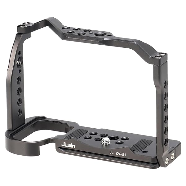FOEASY Foto4easy ZV-E1 Cage for Sony ZV-E1 Camera with Quick Release Plate Arca-Swiss Screw Holes and NATO Rail for Accessories