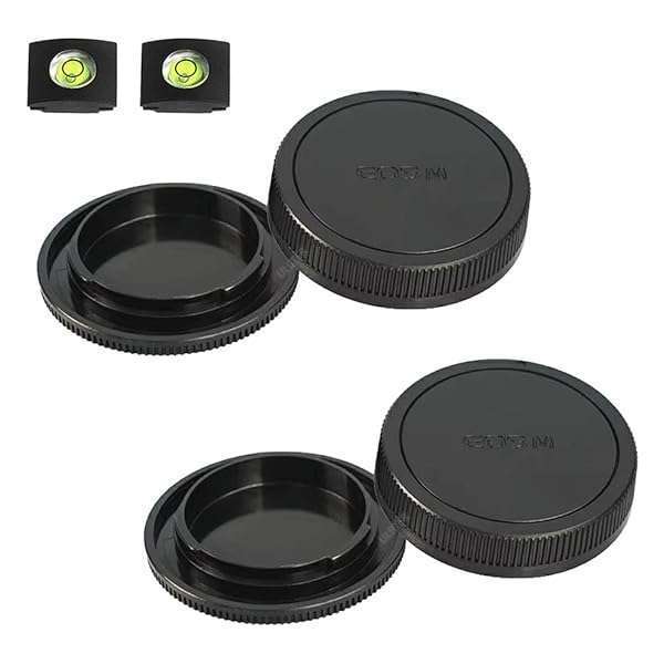 ULBTER Body Cap & Rear Lens Cover for Canon EOS M50, M200, M100, M6 - Essential EF-M Mount Accessories