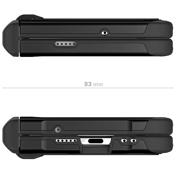 Ghostek Ghostek ATOMIC Slim Clear Case for Google Pixel Fold with Aluminum Bumper Heavy Duty Shockproof Protection Designed for 2023 Model Black - View 10 of 10