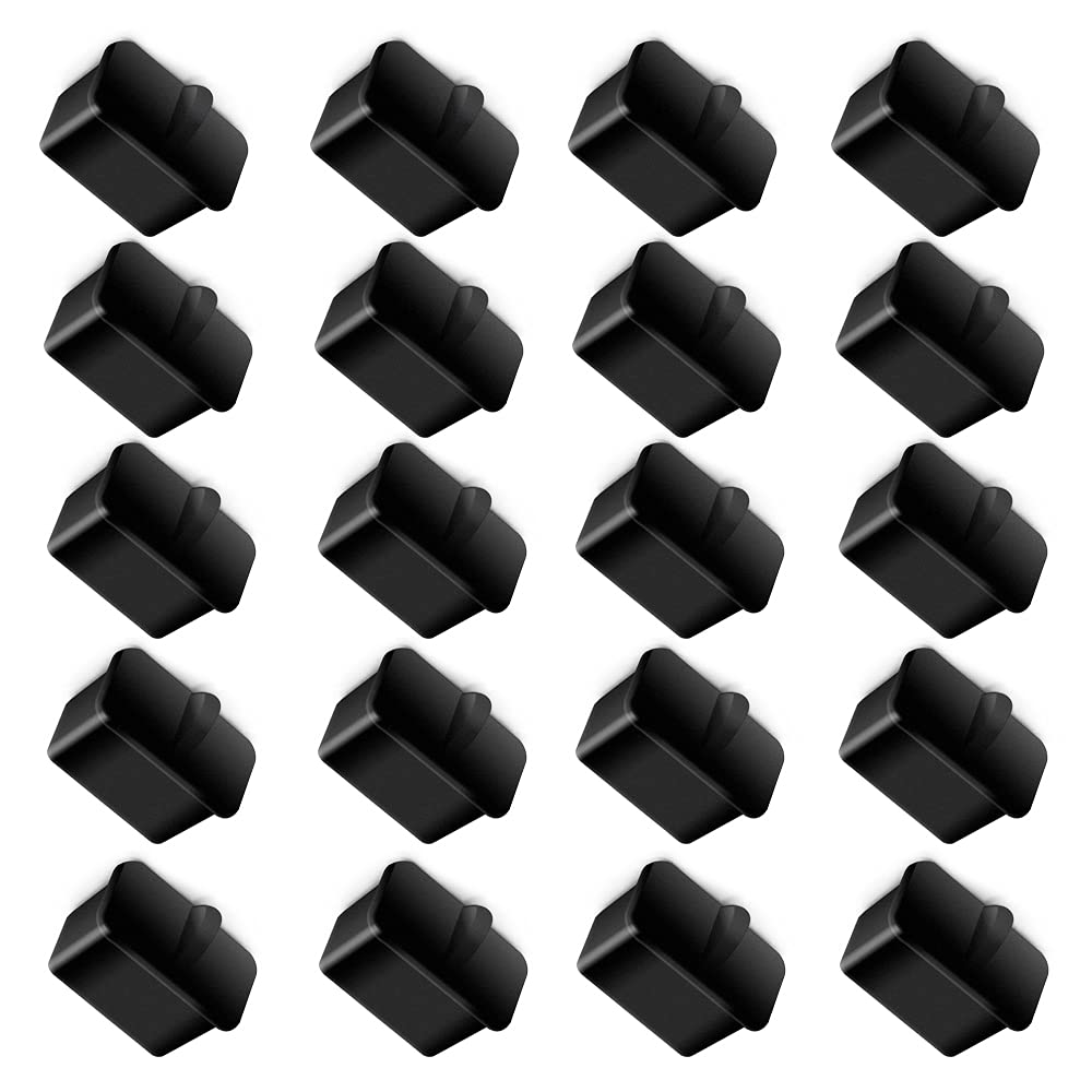 OPSTRAN SFP-A 100 Count Dust Cover Caps for Ethernet Ports Network Switches Routers Hubs Black Silicone Protector 15x10x17mm - View 5 of 7