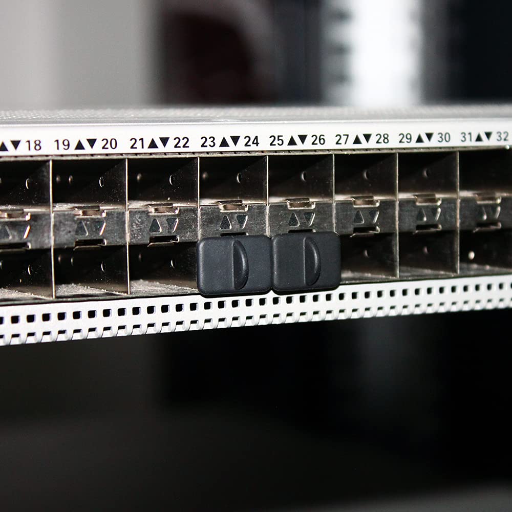 OPSTRAN SFP-A 100 Count Dust Cover Caps for Ethernet Ports Network Switches Routers Hubs Black Silicone Protector 15x10x17mm - View 7 of 7