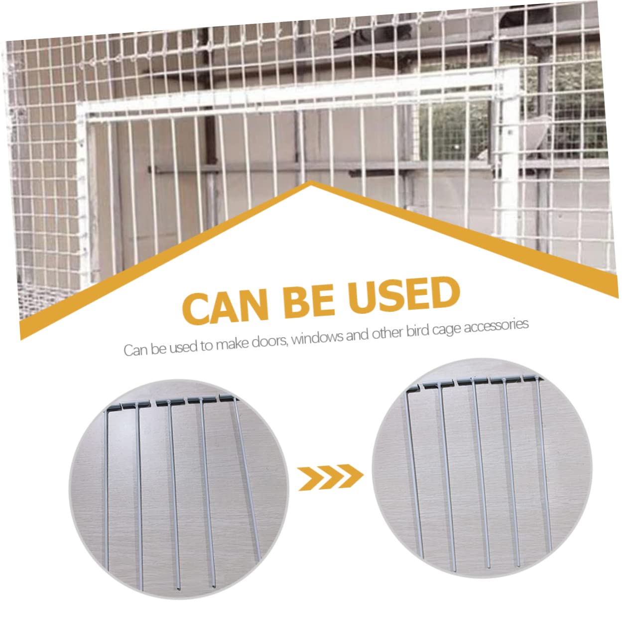 YARNOW YARNOW 45 Pcs Curtain Accessories Horse Feed Bucket Covers Pigeon Supplies Bird Cages Door Rods and Bars - View 2 of 9