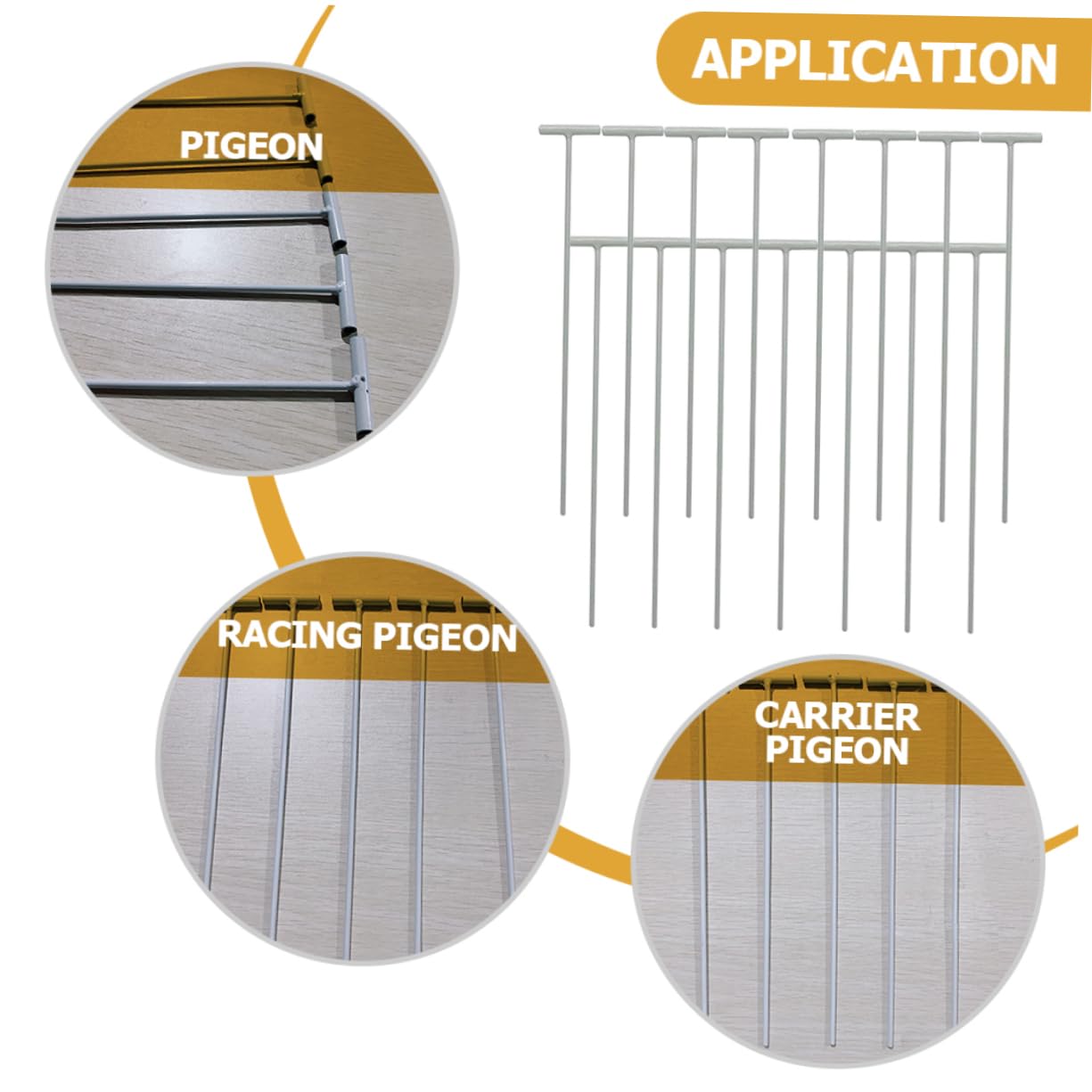 YARNOW YARNOW 45 Pcs Curtain Accessories Horse Feed Bucket Covers Pigeon Supplies Bird Cages Door Rods and Bars - View 5 of 9