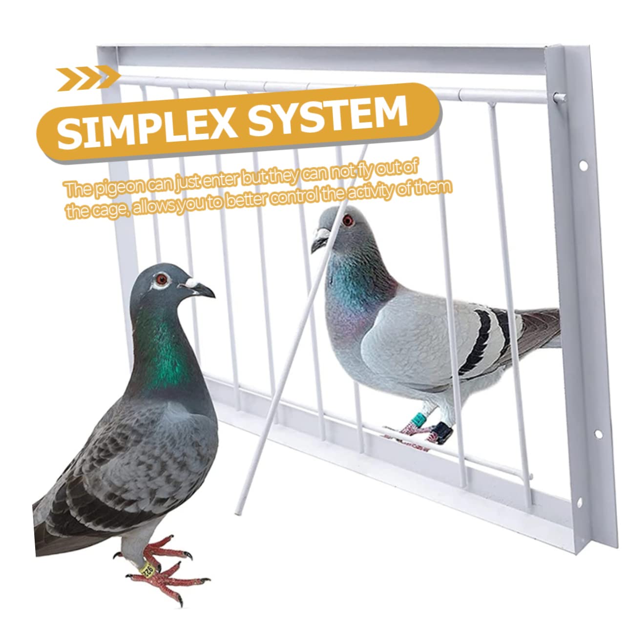 YARNOW YARNOW 45 Pcs Curtain Accessories Horse Feed Bucket Covers Pigeon Supplies Bird Cages Door Rods and Bars - View 7 of 9