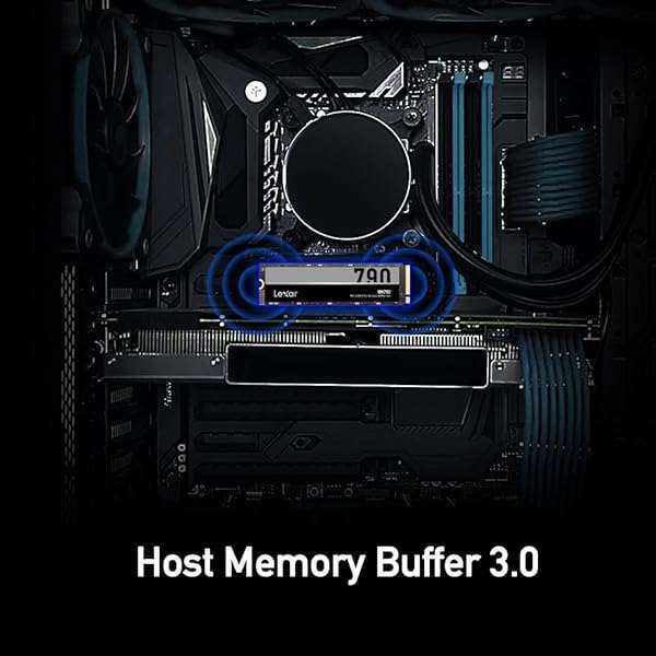 Lexar Lexar 1TB NM790 SSD: Fast PCIe Gen4 NVMe M.2 Drive for PS5 & Creators - 7400 MB/s Read/Write Speed - View 9 of 9