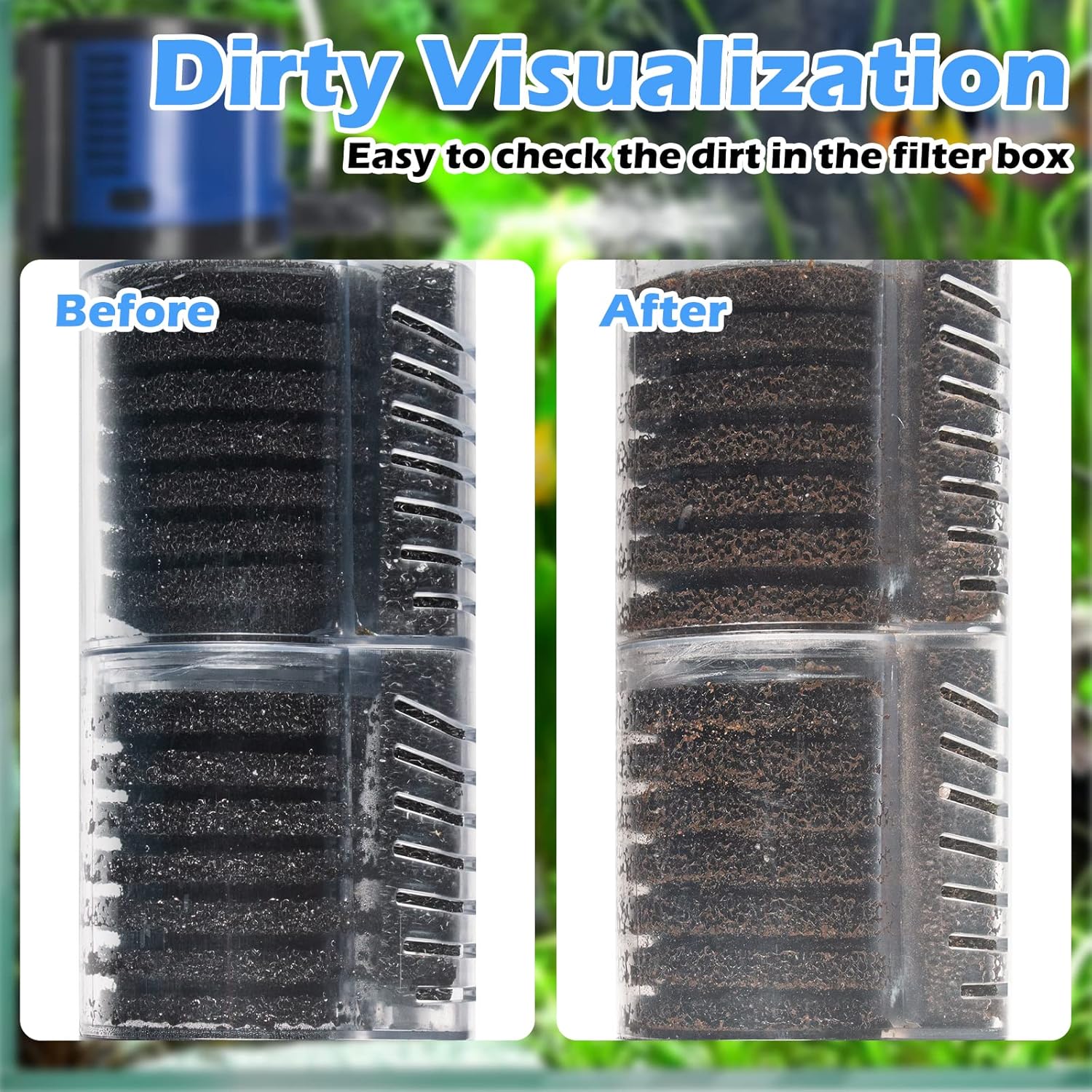 TARARIUM TARARIUM 260GPH Aquarium Filter for 35-75 Gallon Fish Tank and Pond Submersible Water Pump for Freshwater and Saltwater Systems - View 5 of 7