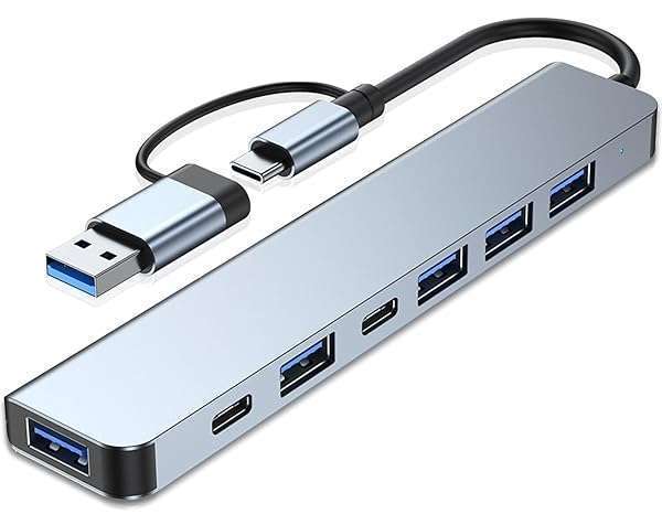 vienon VIENON 7-in-1 USB C Hub for MacBook Pro & Air - USB 3.0/2.0 Ports for All Devices