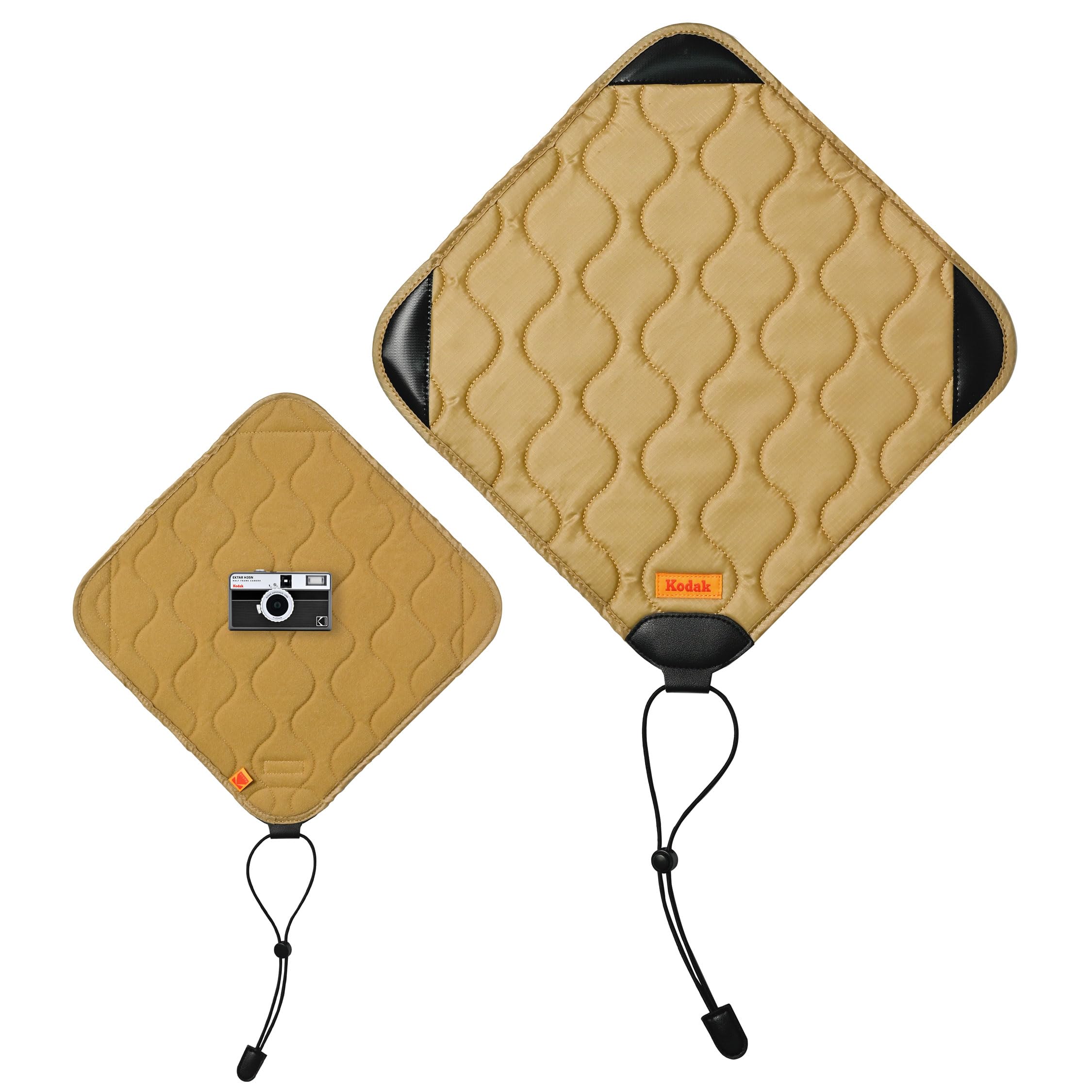 KODAK Camera Wrap Size M 31x31cm Water Resistant Anti Scratching Dust Free Cloth for Mirrorless Compact Camera Prime Lens Khaki