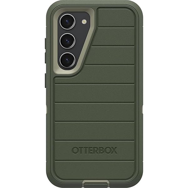 OtterBox OtterBox Galaxy S23 Defender Series Case Lichen The Trek Rugged Durable with Port Protection Holster Clip Kickstand Microbial Defense - View 5 of 8
