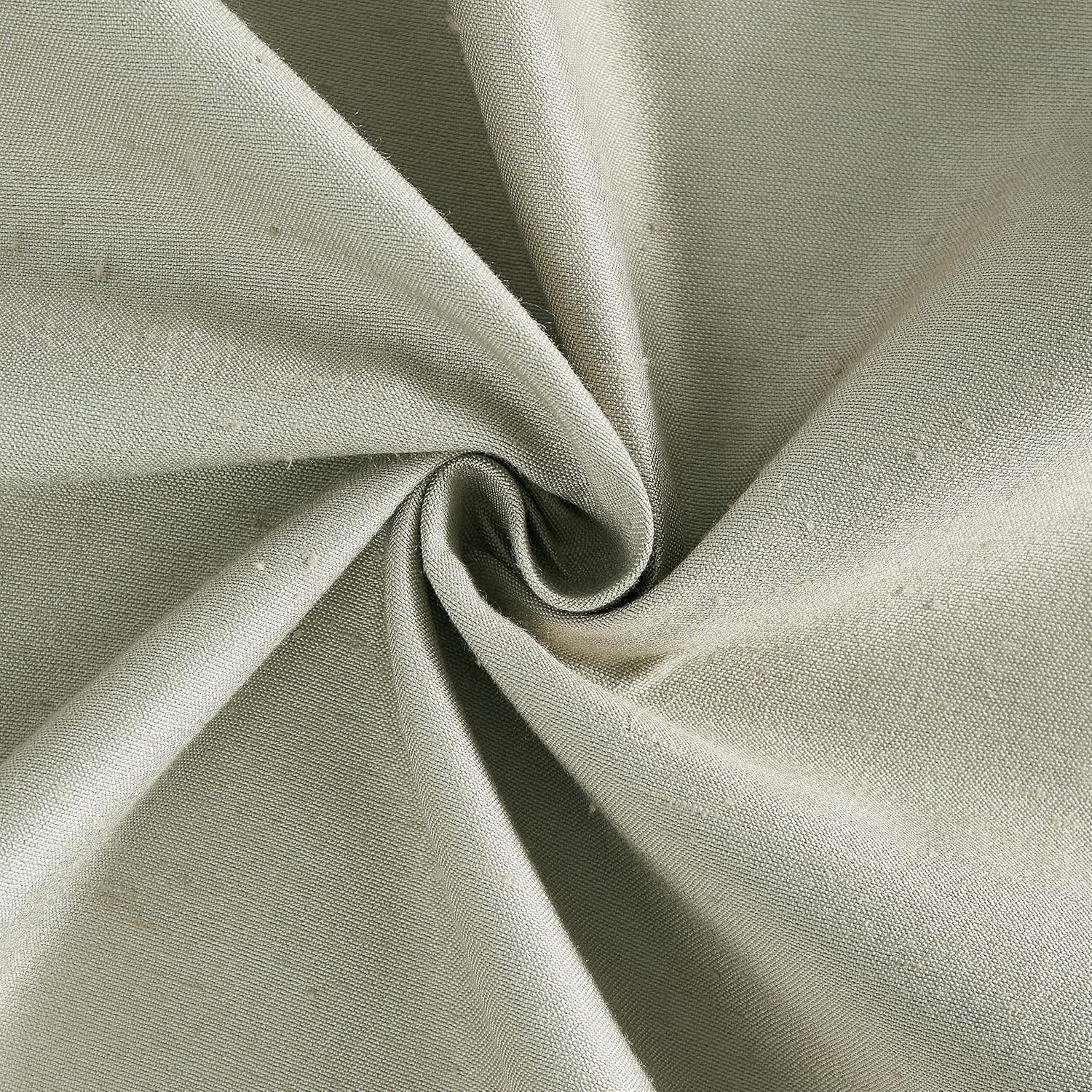 Central Park Central Park Sage Pinch Pleat Blackout Curtain Energy Efficient Luxury Silk Panels 40x95 2 Panels Sage Green - View 3 of 9