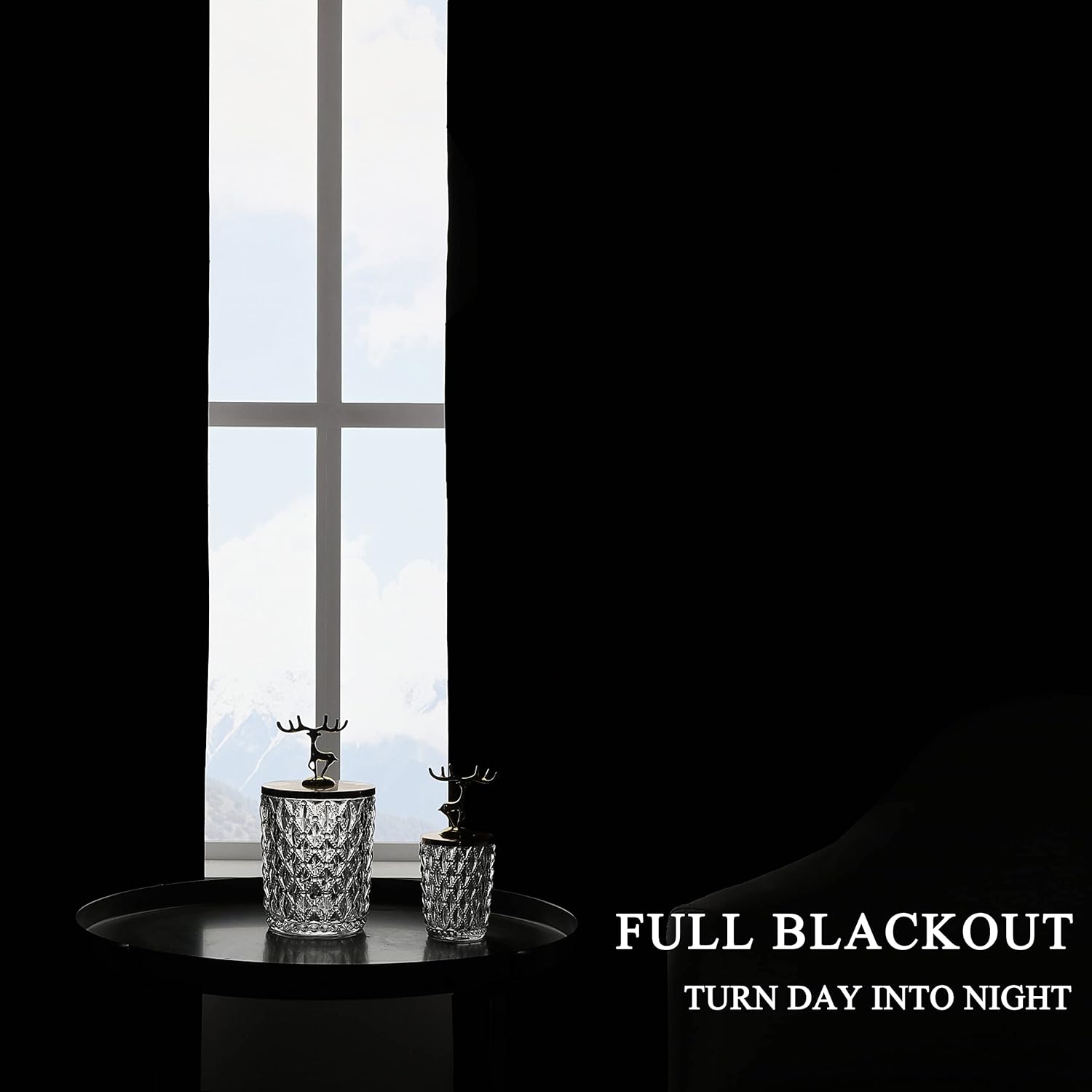 Central Park Cream Pinch Pleated Blackout Curtain Panel 95 Inches Long Thermal Insulated Room Darkening Drapes for Bedroom Living Room Window Treatment - View 6 of 9