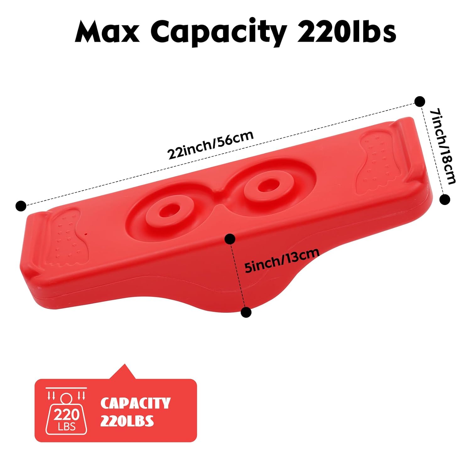 Joonly Kids Rocking Seesaw Balance Board with 5 Wooden Balls for Sensory Training Indoor Outdoor Activity Toy - View 2 of 8