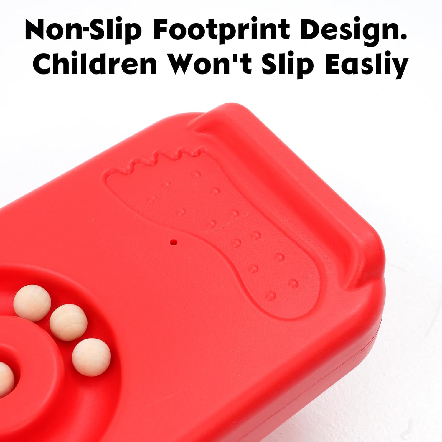 Joonly Kids Rocking Seesaw Balance Board with 5 Wooden Balls for Sensory Training Indoor Outdoor Activity Toy - View 5 of 8