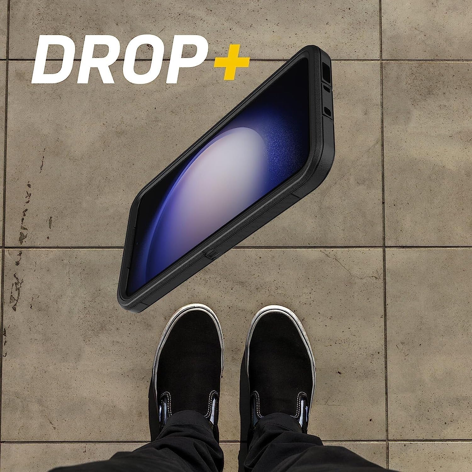 OtterBox Defender Series Case for Galaxy S23 Plus Manoeuvre Blue Rugged Durable with Port Protection Holster Clip Kickstand Microbial Defense - View 6 of 6