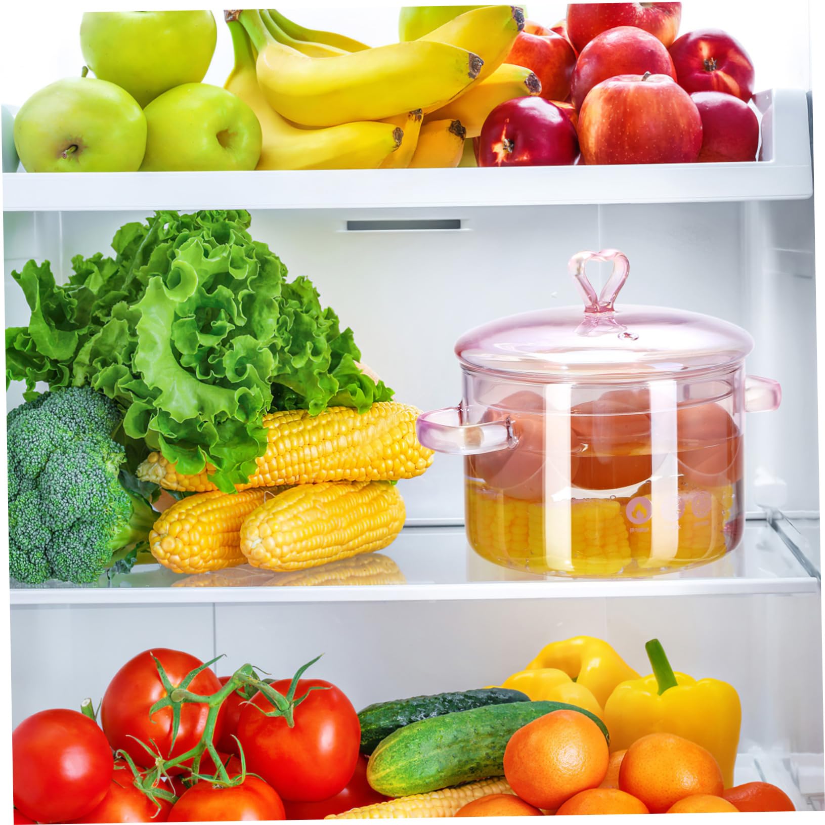 DOITOOL DOITOOL 1.5L Heat Resistant Simmer Pot Clear Glass Cookware for Cooking Pasta Soup Milk Baby Food with Lid - View 5 of 9